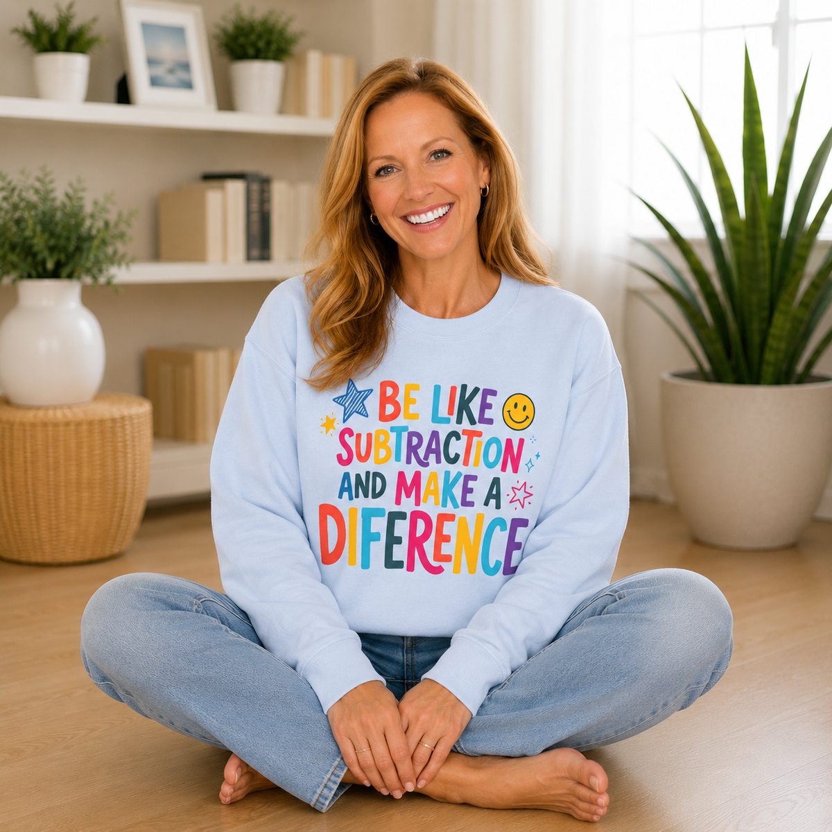 Be Like Subtraction Crewneck Sweatshirt