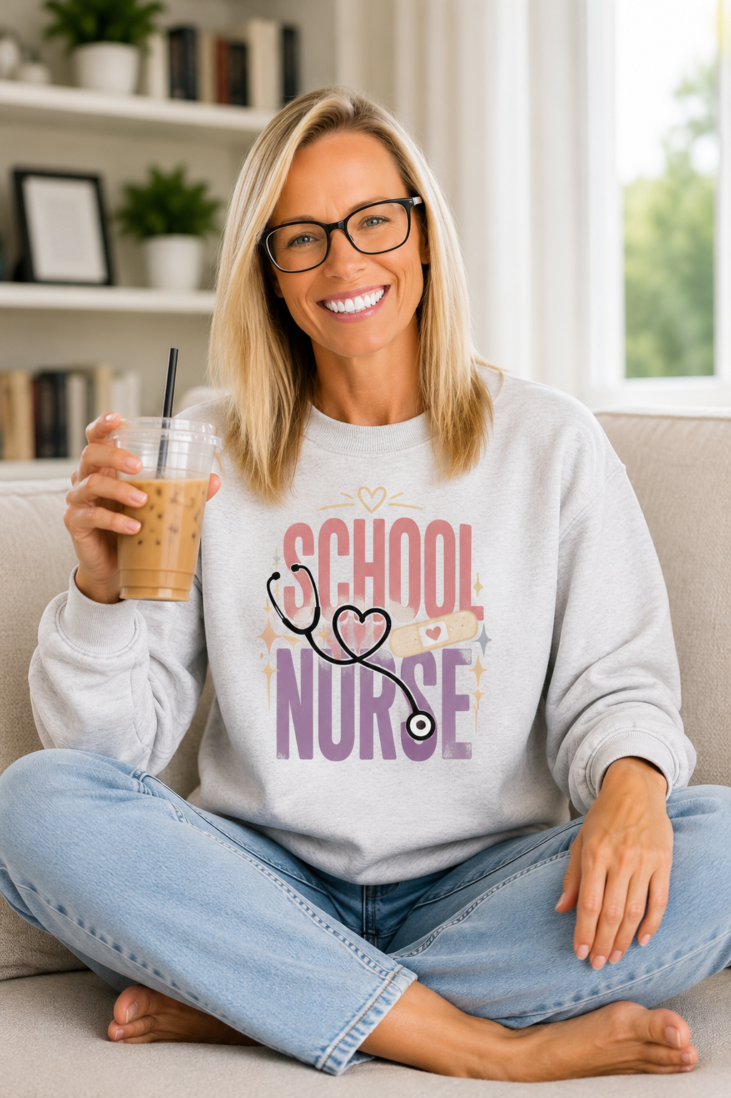 School Nurse Crewneck Sweatshirt