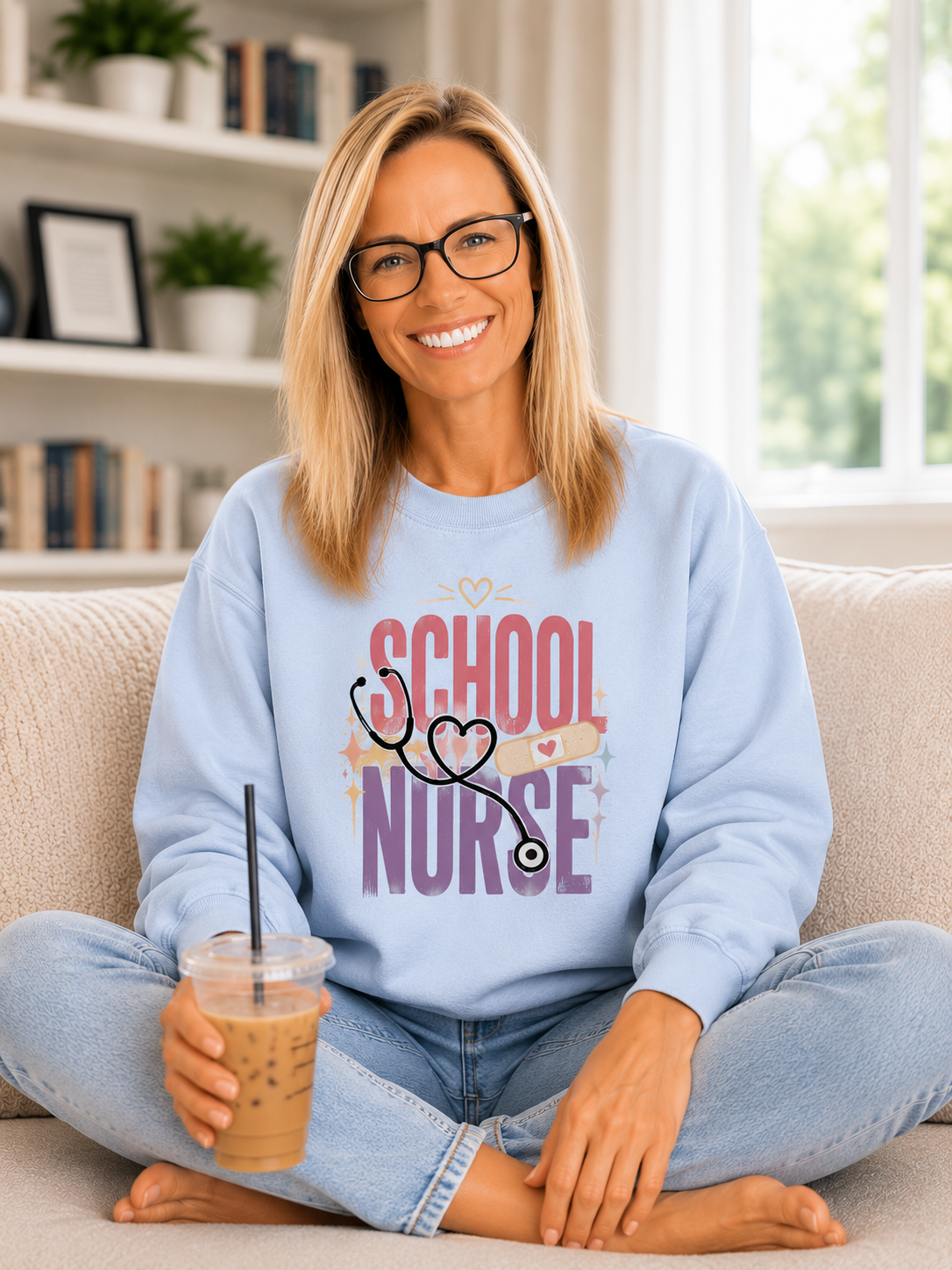 School Nurse Crewneck Sweatshirt