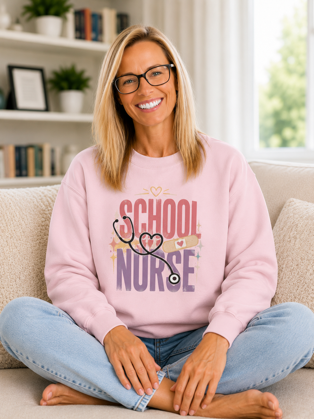 School Nurse Crewneck Sweatshirt