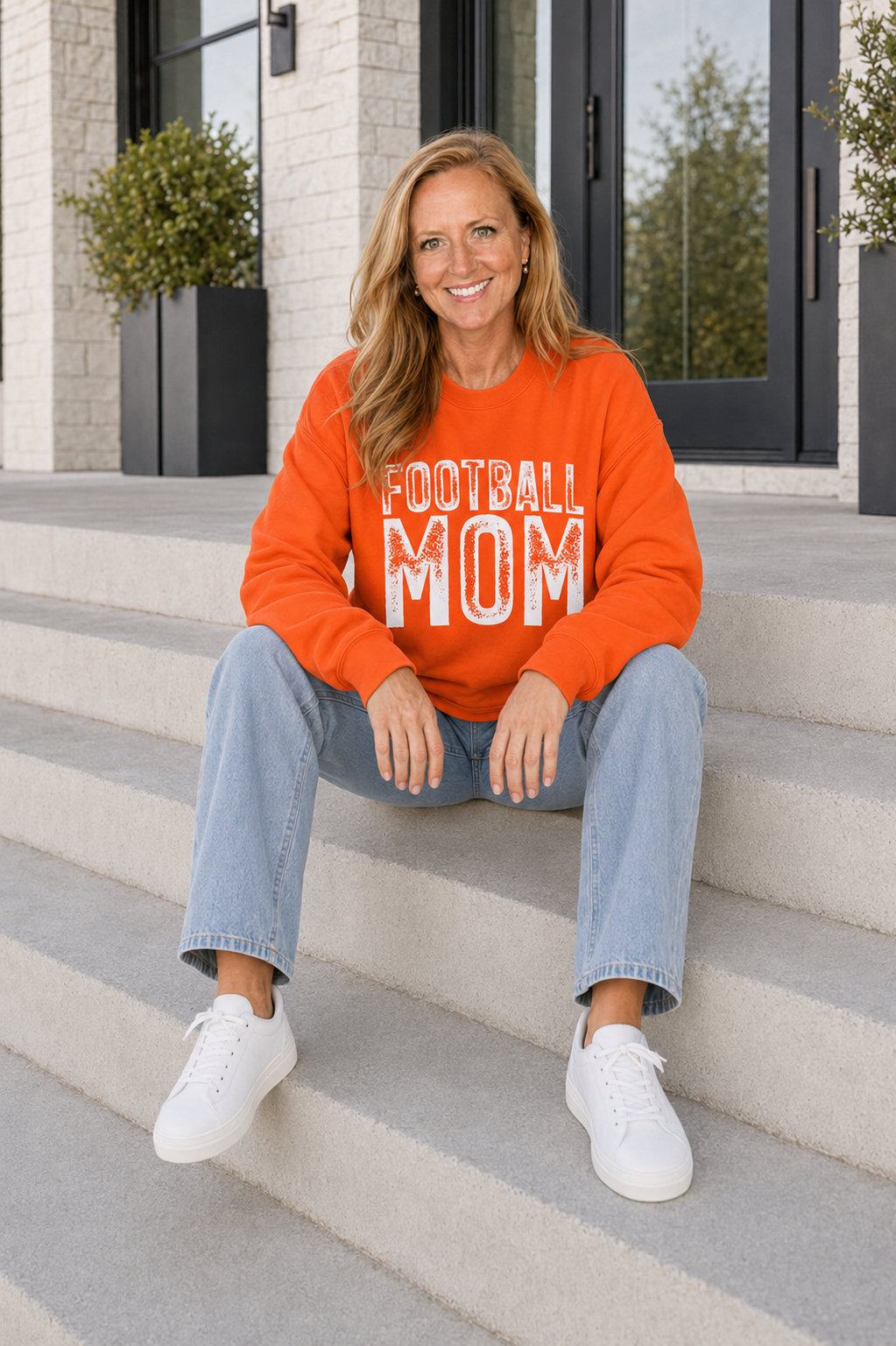 Football Mom Crewneck Sweatshirt