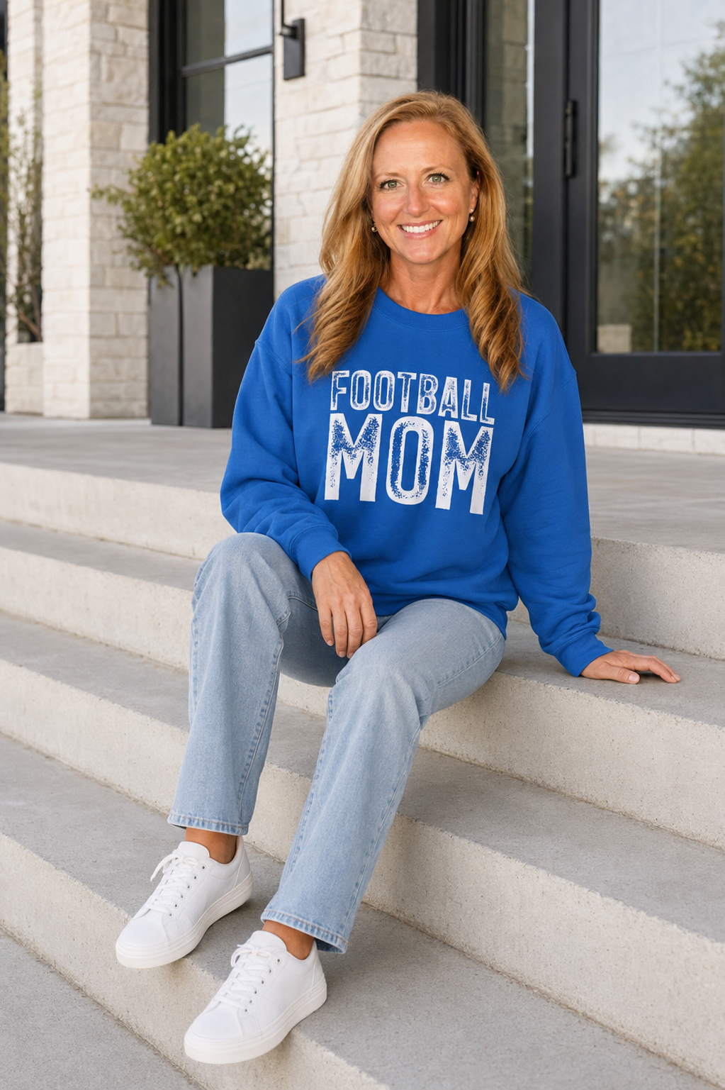 Football Mom Crewneck Sweatshirt