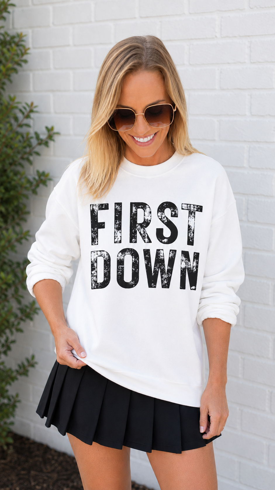 First Down Crewneck Sweatshirt