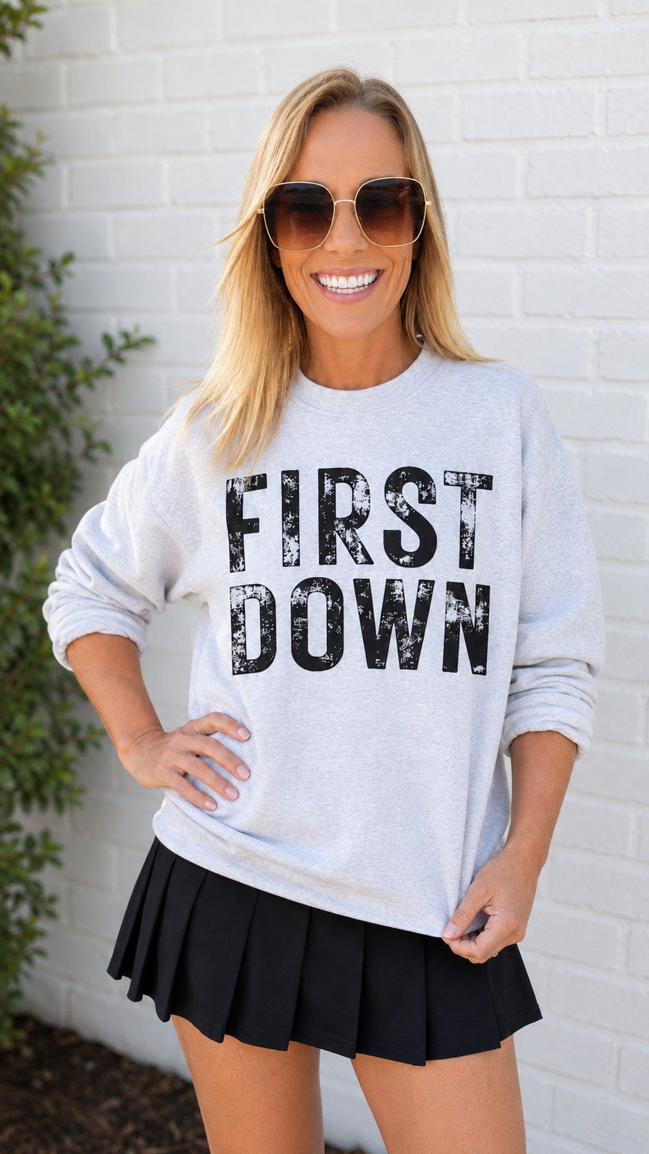 First Down Crewneck Sweatshirt