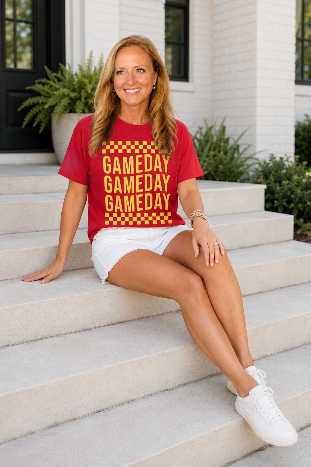 Gameday Checkered Fan Graphic Tee