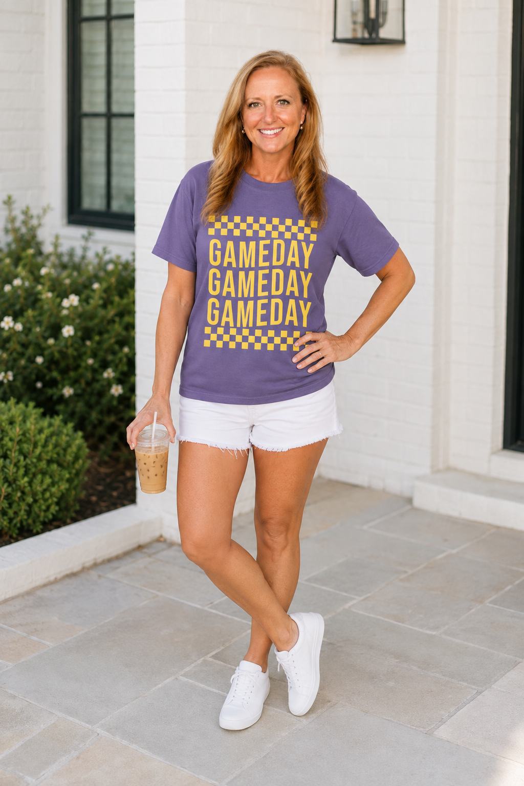 Gameday Checkered Fan Graphic Tee
