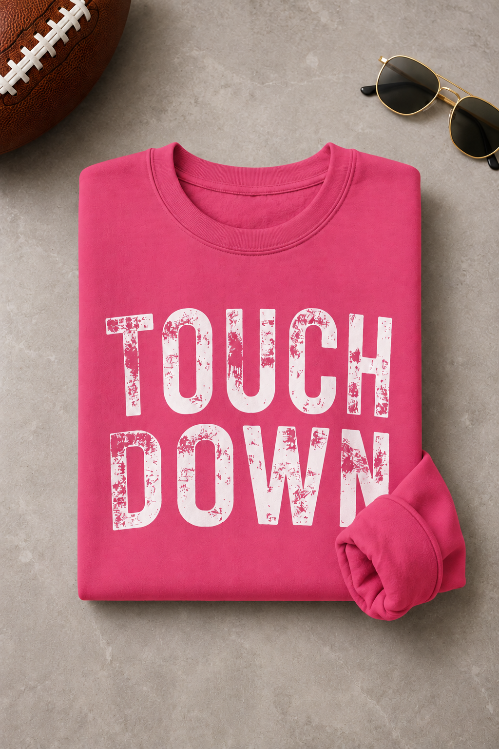 Touchdown Crewneck Sweatshirt – Vintage Football Pullover
