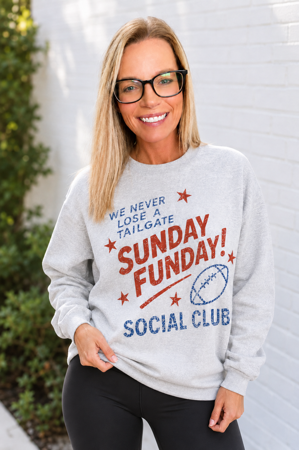 Sunday Funday Social Club Crewneck Sweatshirt
