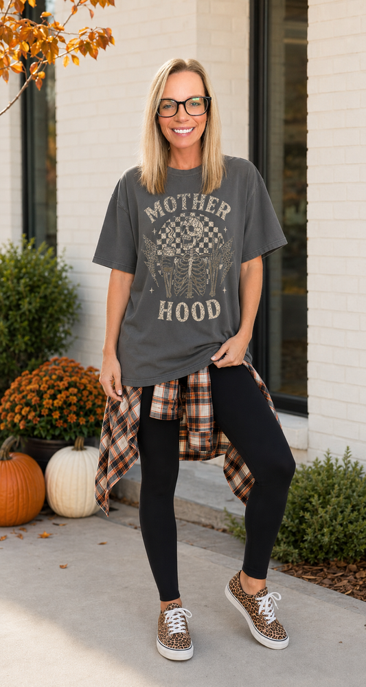 Motherhood Vintage Skeleton Graphic Tee
