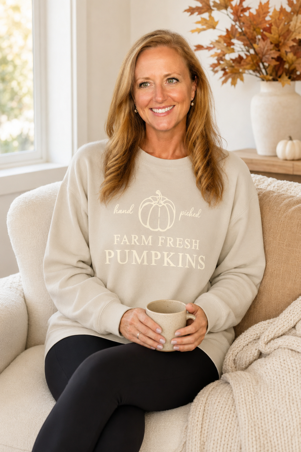 Farm Fresh Pumpkins Crewneck Sweatshirt