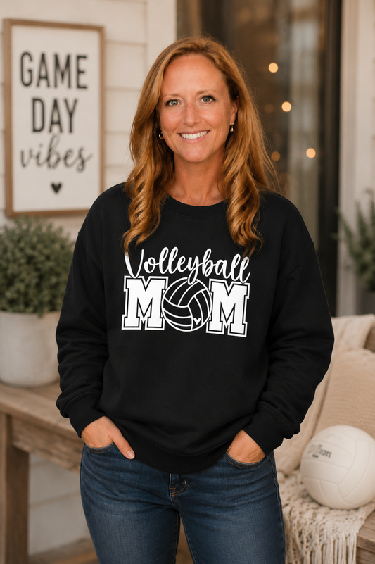 Volleyball Mom Sweatshirt — Personalized Name