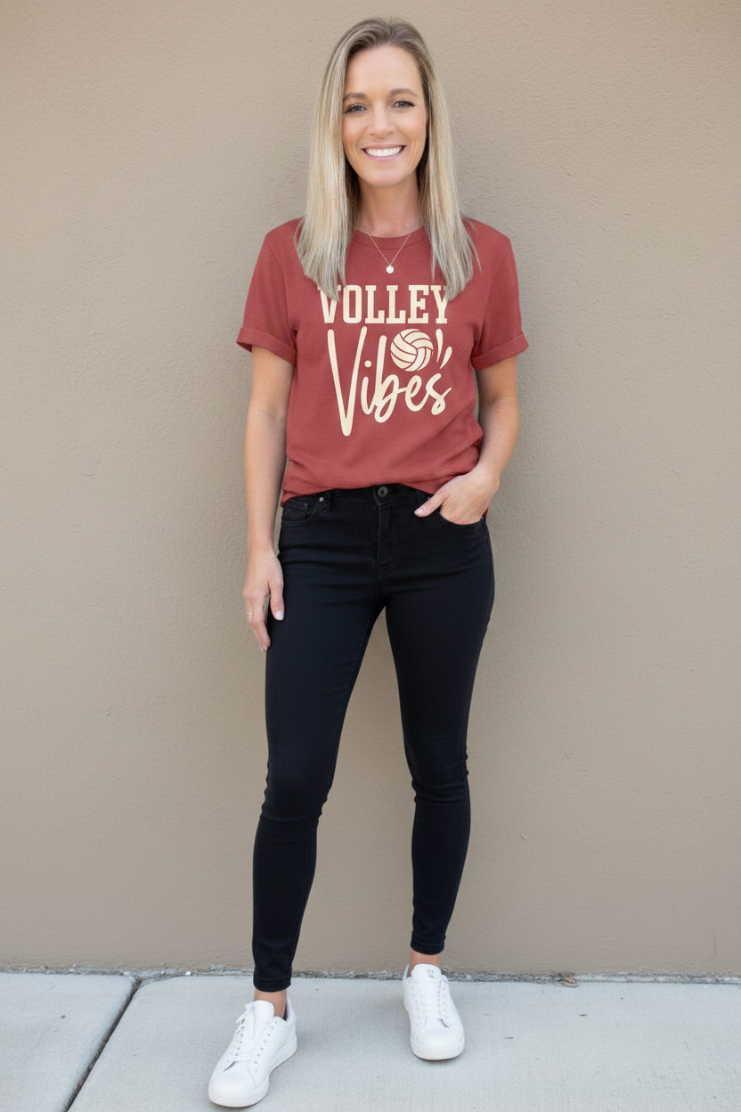 Volley Vibes T-Shirt —Personalized Number