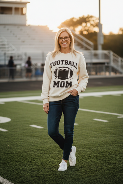 Football Mom Crewneck Sweatshirt – Personalized Name