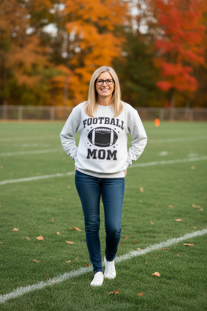 Football Mom Crewneck Sweatshirt – Personalized Name
