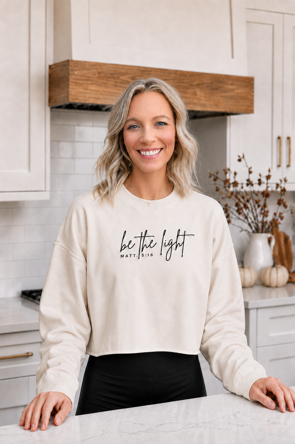 Be The Light Crop Sweatshirt