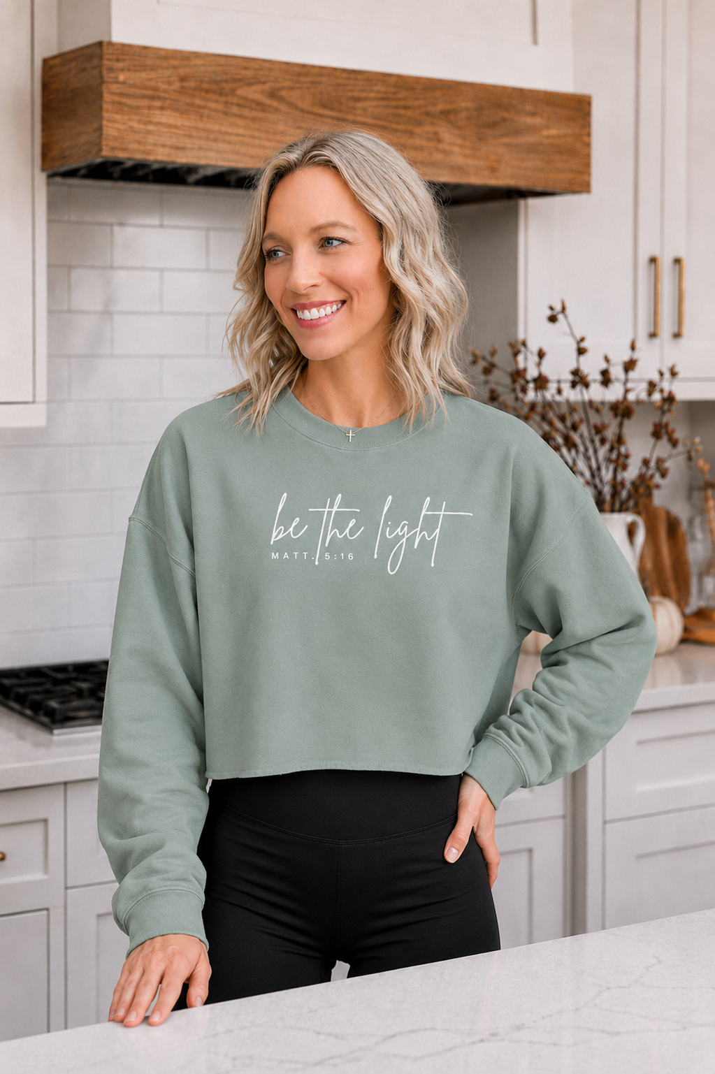 Be The Light Crop Sweatshirt