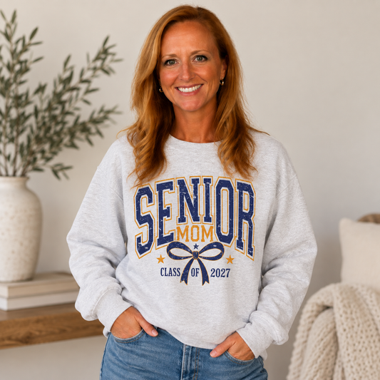 Senior Mom Crewneck Sweatshirt