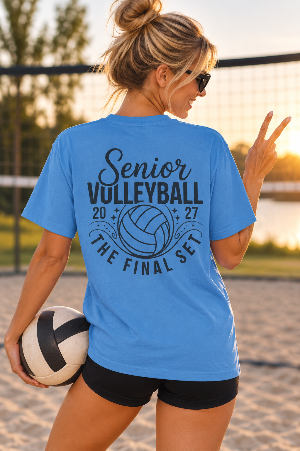 Senior Volleyball 2027 "The Final Set" T-Shirt