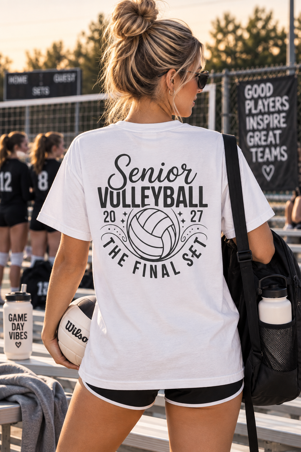 Senior Volleyball 2027 "The Final Set" T-Shirt