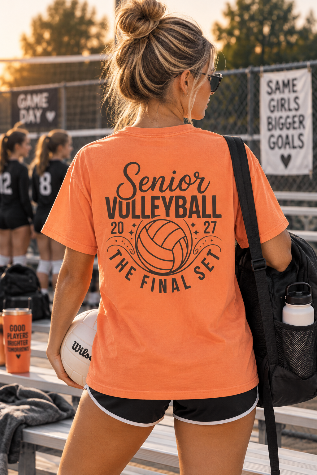 Senior Volleyball 2027 "The Final Set" T-Shirt