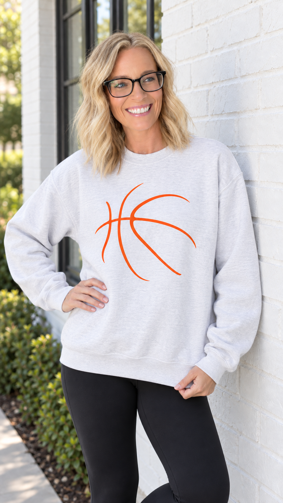 Basketball Sketch Crewneck Sweatshirt