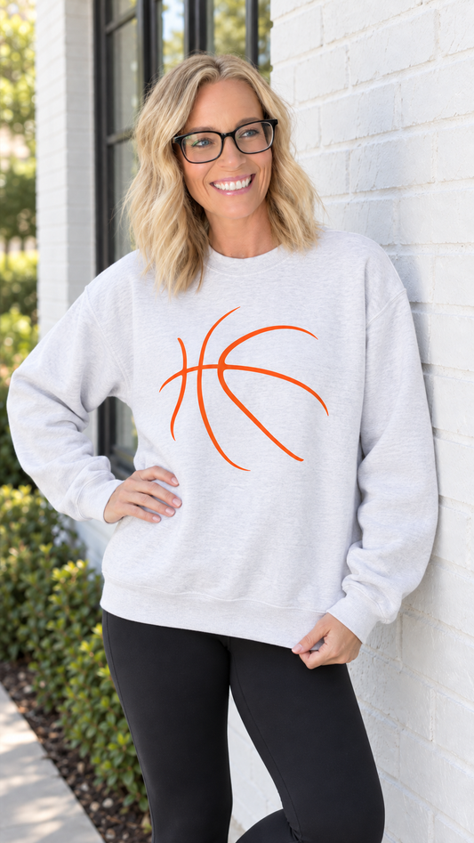 Basketball Sketch Crewneck Sweatshirt