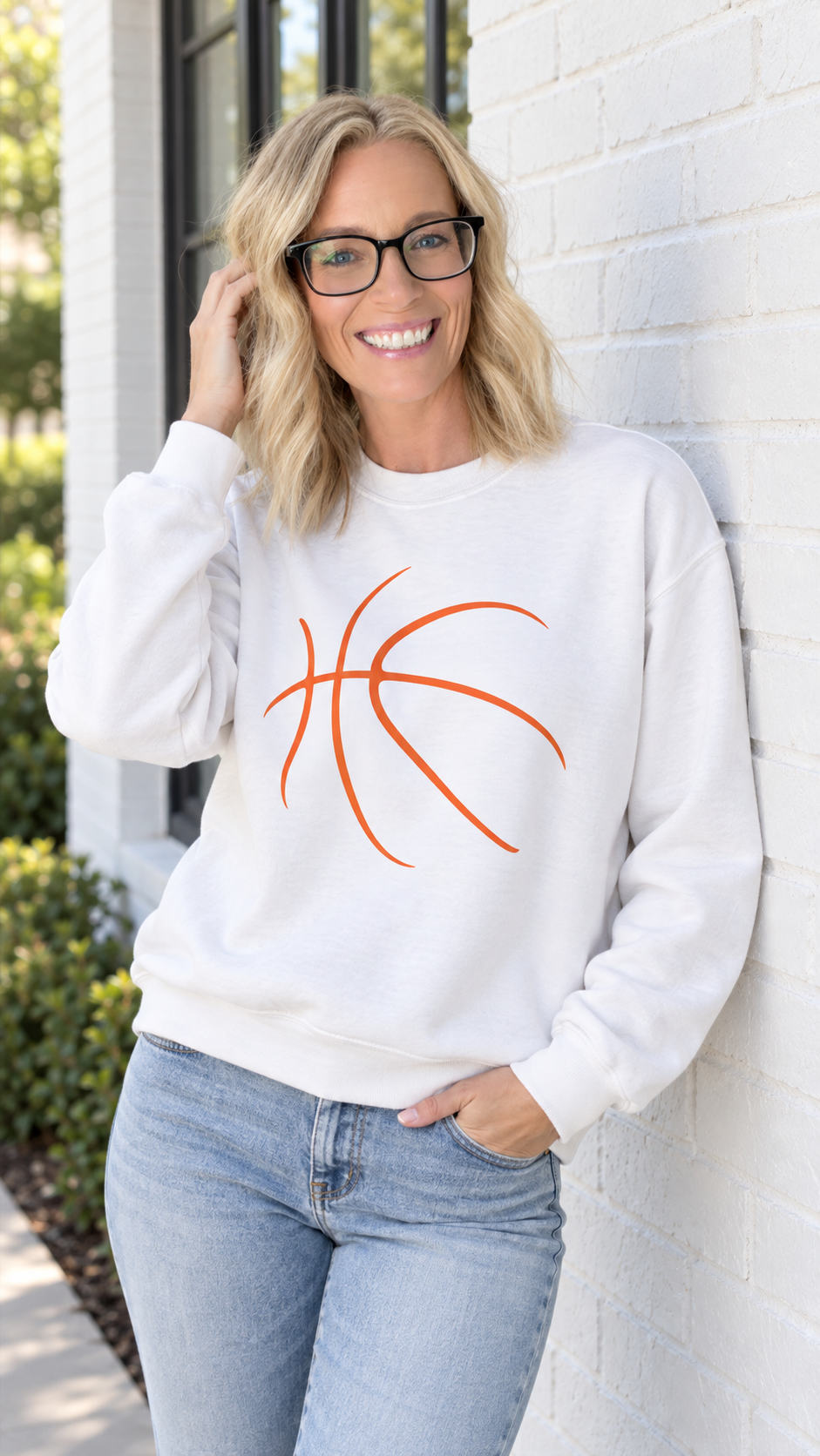 Basketball Sketch Crewneck Sweatshirt