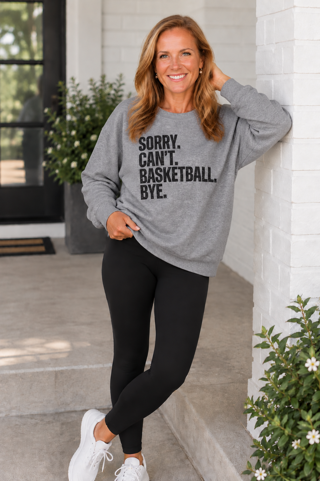 Sorry. Can't. Basketball. Bye. Crewneck Sweatshirt