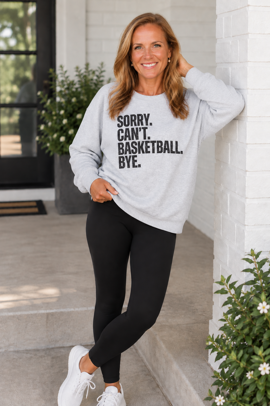 Sorry. Can't. Basketball. Bye. Crewneck Sweatshirt