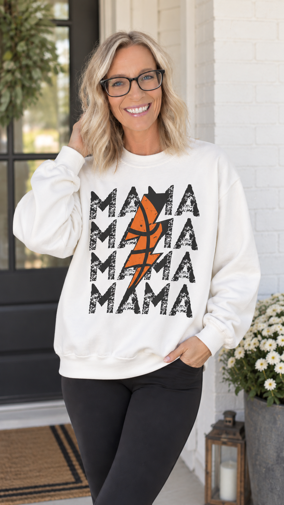 Basketball Mama Crewneck Sweatshirt