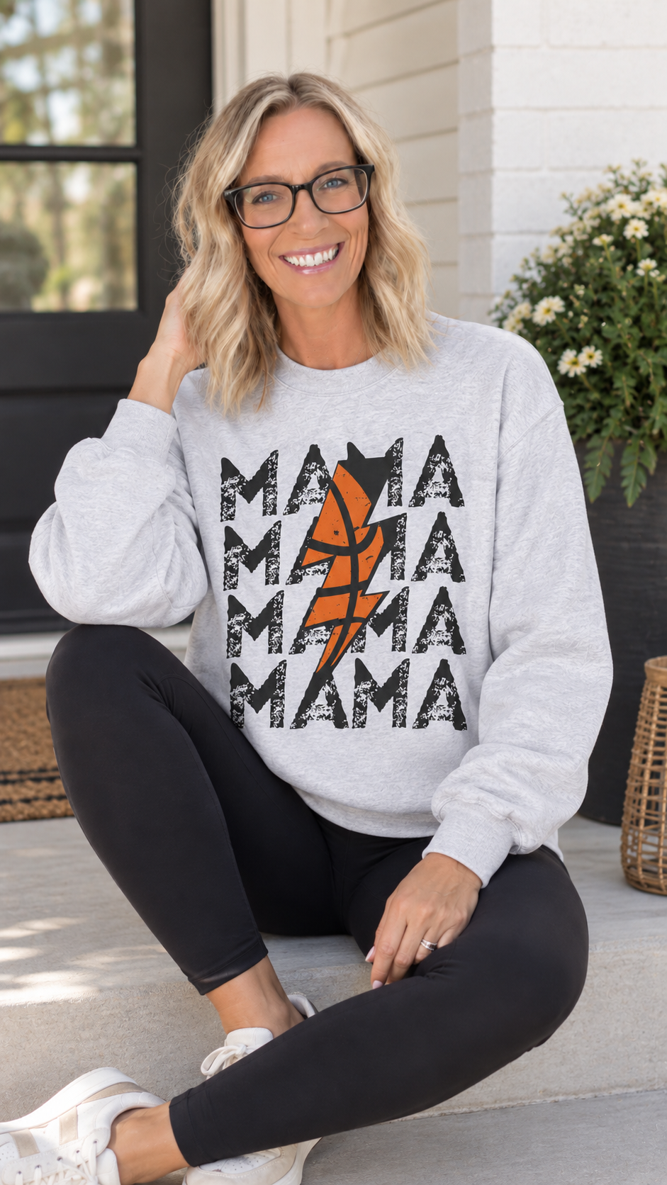 Basketball Mama Crewneck Sweatshirt