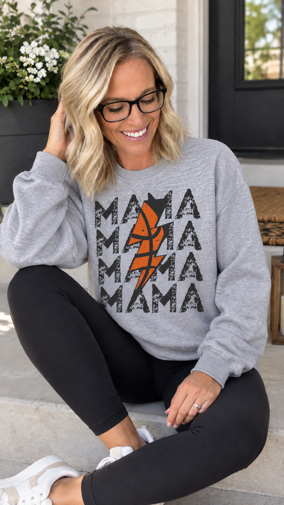 Basketball Mama Crewneck Sweatshirt