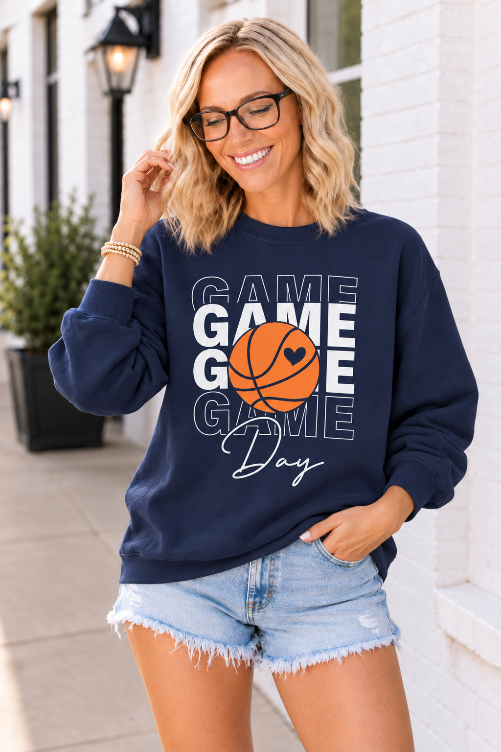 The Game Day Basketball Crewneck Sweatshirt