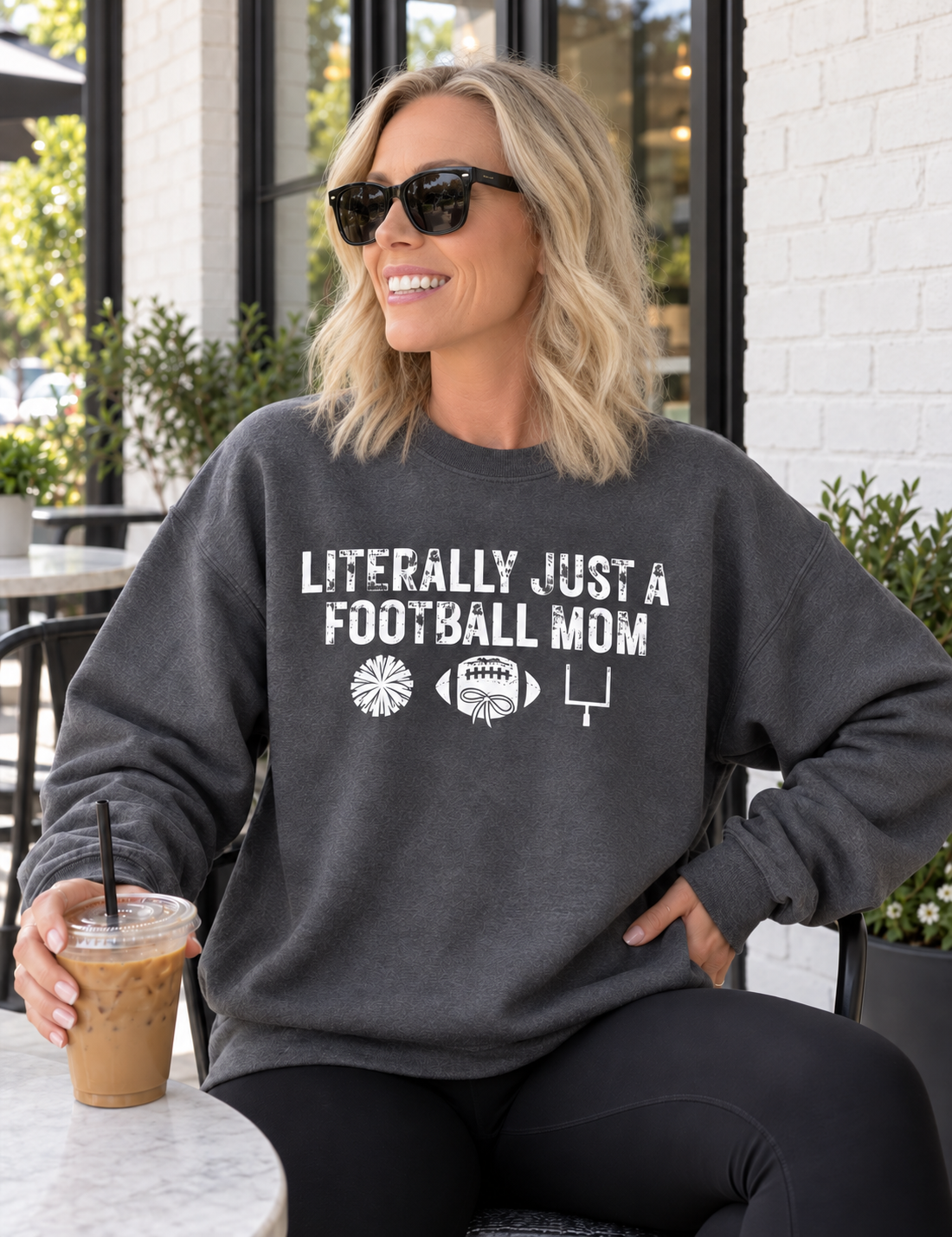 Literally Just A Football Mom Sweatshirt