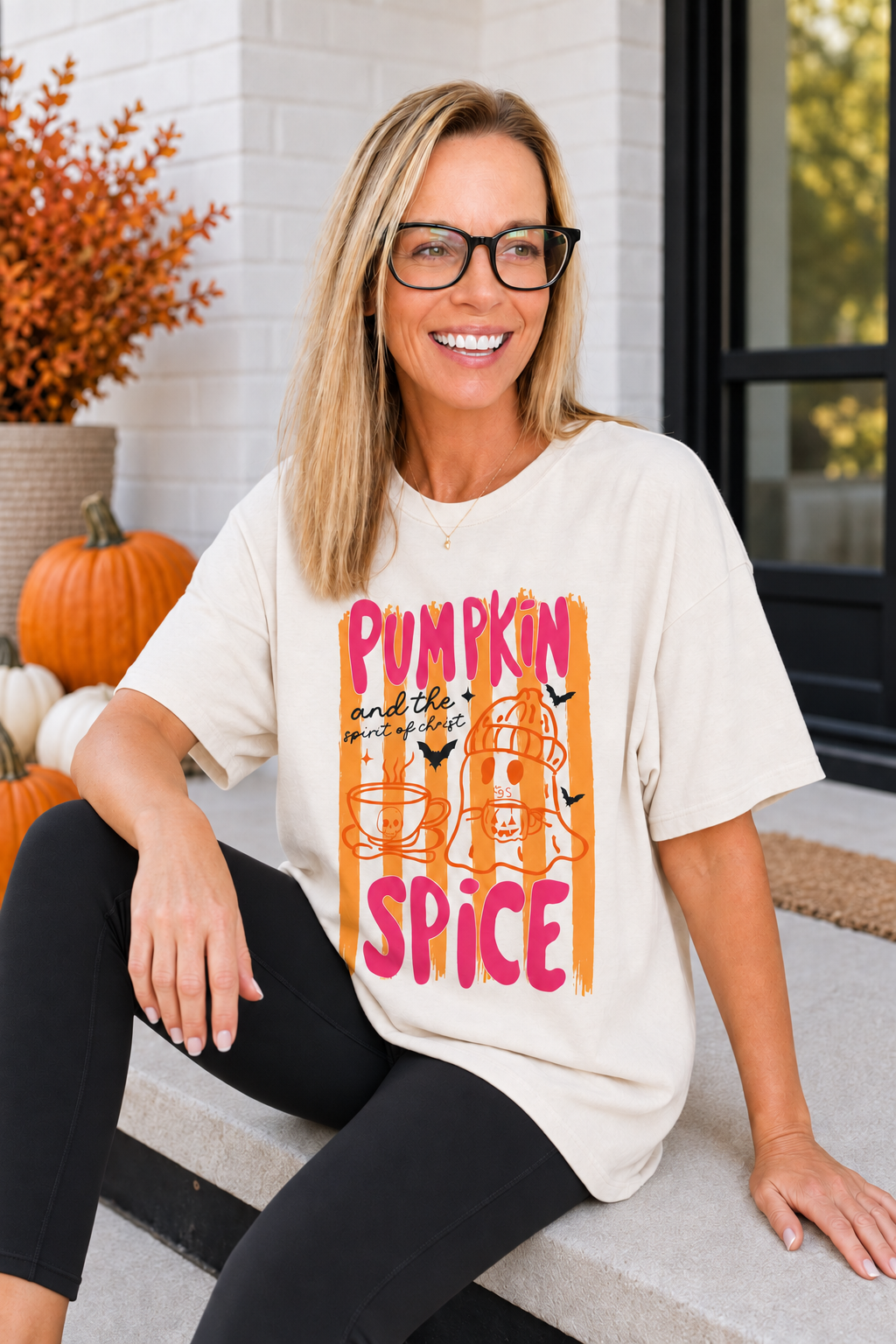 Pumpkin Spice & the Spirit of Christ Tee