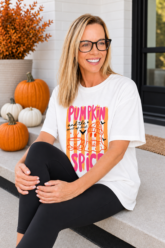Pumpkin Spice & the Spirit of Christ Tee