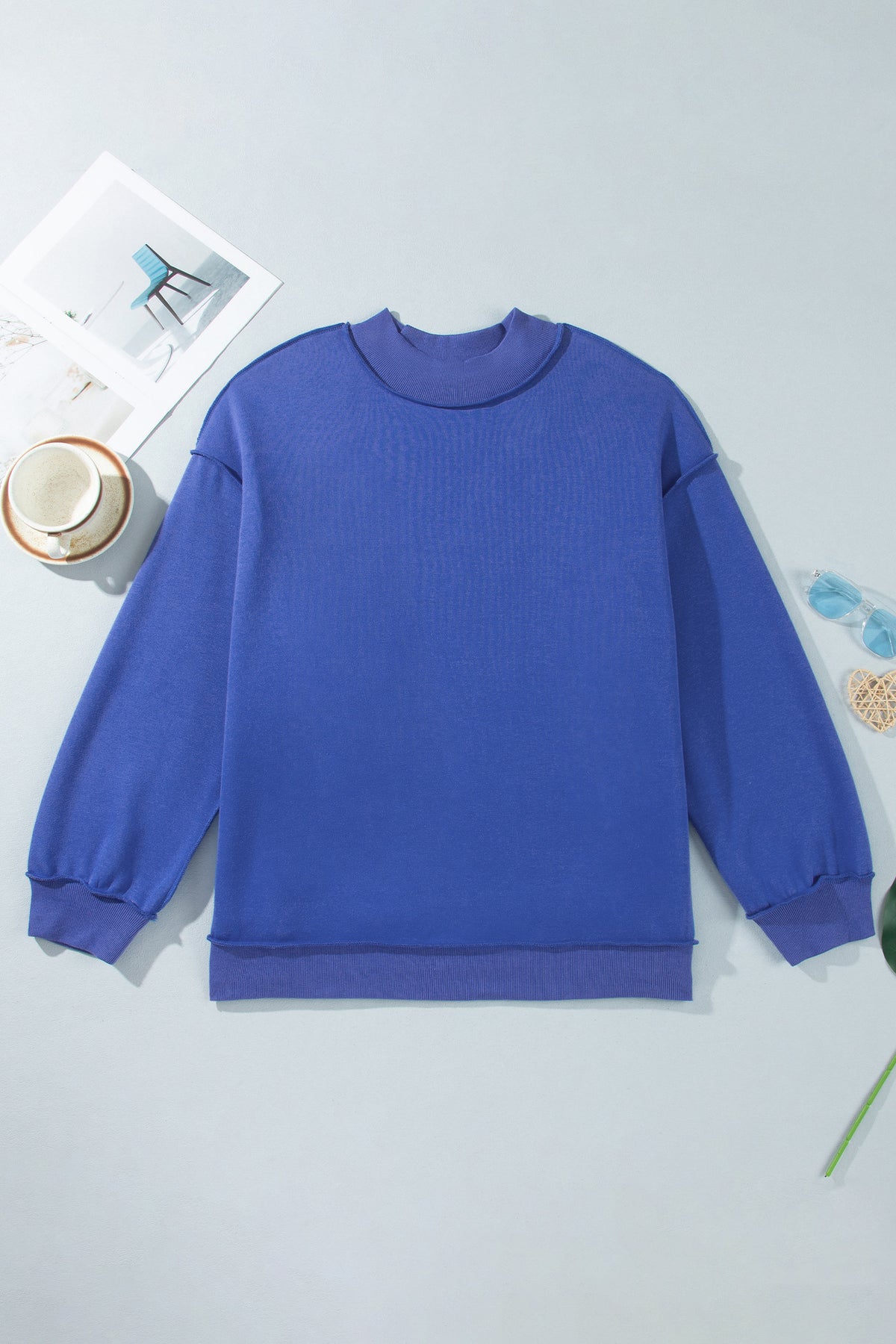Reversible Oversized Drop Shoulder Sweatshirt