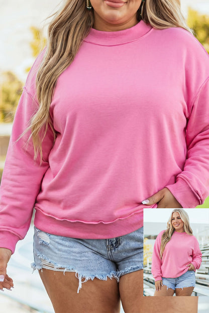Reversible Oversized Drop Shoulder Sweatshirt