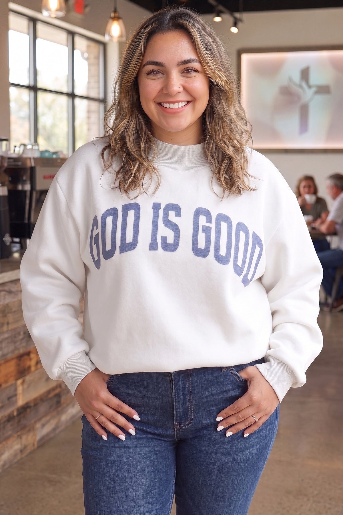 Faith Graphic Tunic Sweatshirt