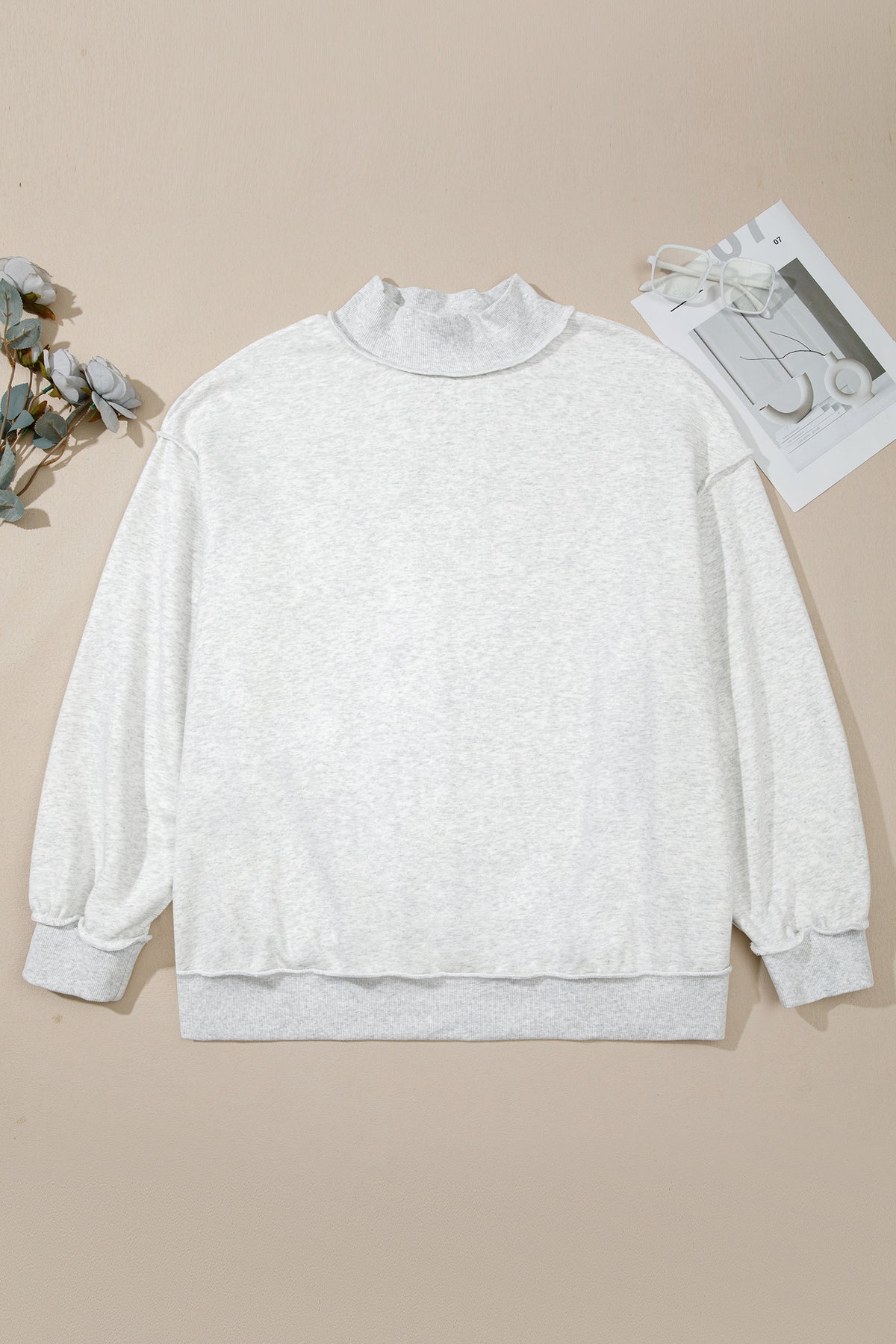 Reversible Oversized Drop Shoulder Sweatshirt