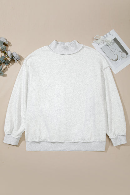 Reversible Oversized Drop Shoulder Sweatshirt