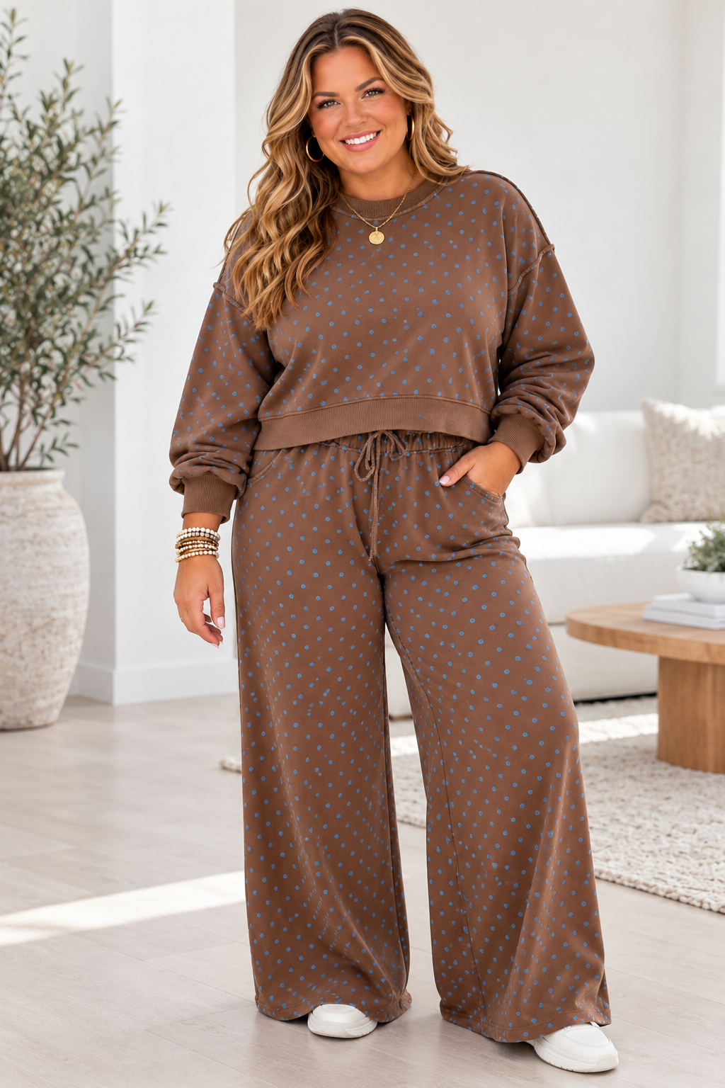 Polka Dot  Lounge Set