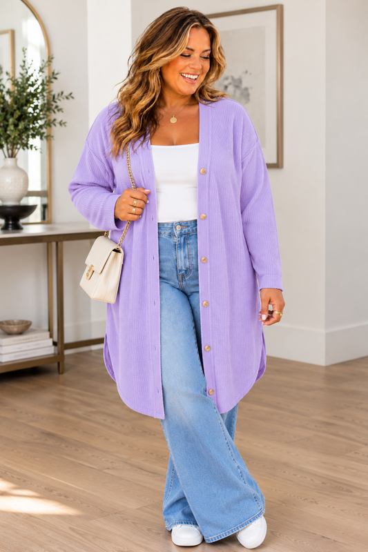 Orchid Petal Cardigan