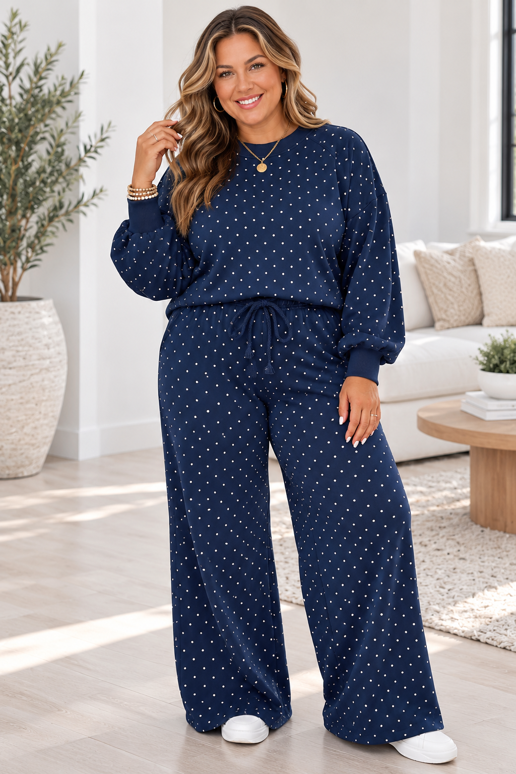 Polka Dot  Lounge Set