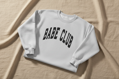 Babe Club Light Heather Grey Folded