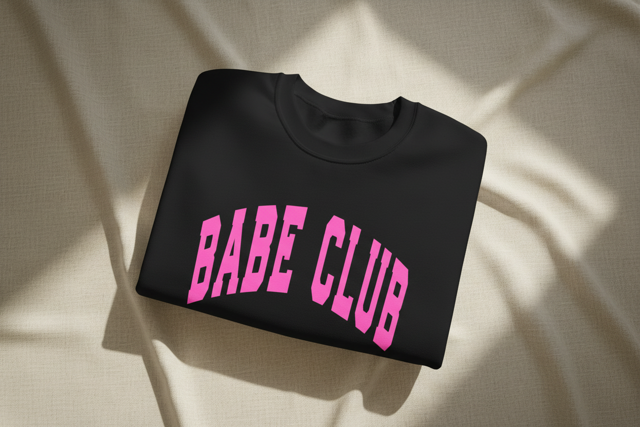 Black Babe Club Pink Folded