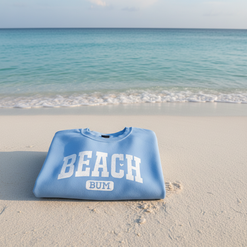 Carolina Blue Beach Bum Folded
