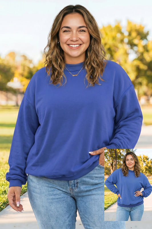 Reversible Oversized Drop Shoulder Sweatshirt