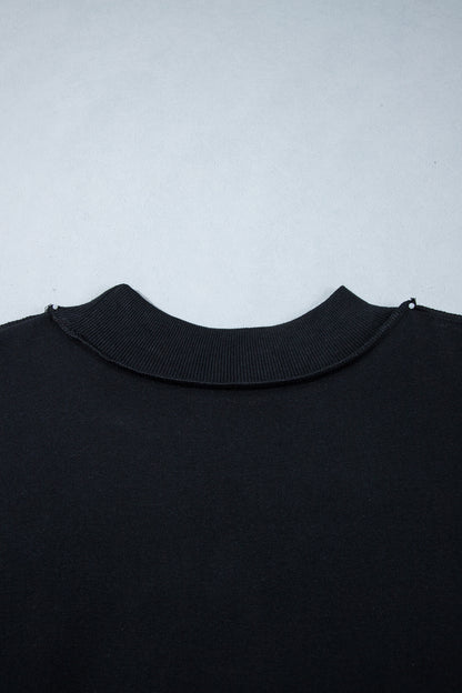 Reversible Oversized Drop Shoulder Sweatshirt