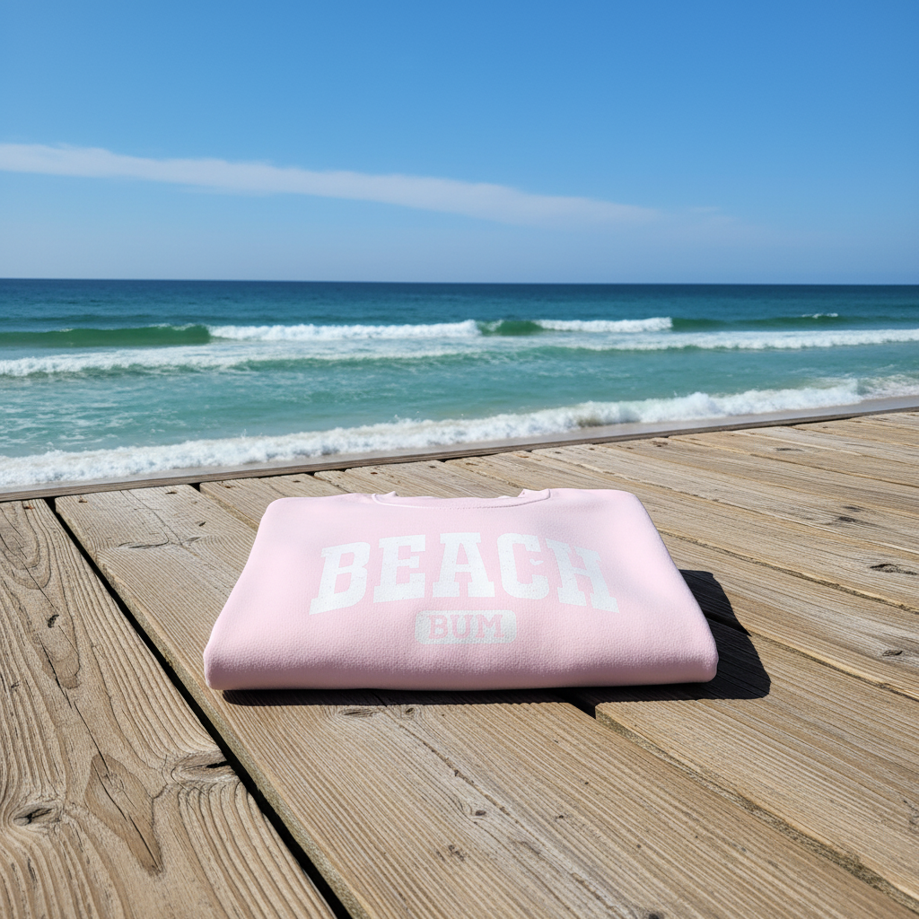 Light Pink Beach Bum Folded